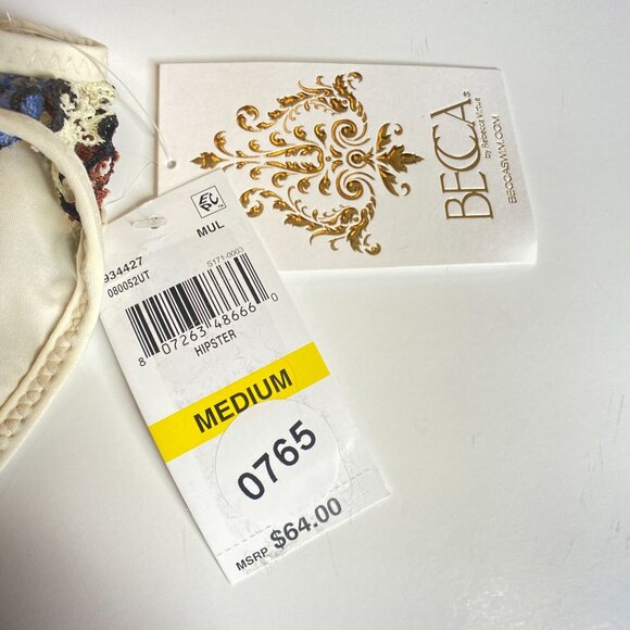 NWT Becca Medium Crochet Lace Hipster Bikini Bottom, size Medium - Picture 4 of 7